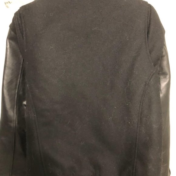 JACHS NEW YORK CHIC LUXE VARSITY LEATHER WOOL JACKET SIZE M - Picture 7 of 13